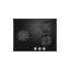 Picture of Plaque de cuisson gaz encastrable 3 feux, 6550W - DeRosso NDR-3FGWF-V - verre noir