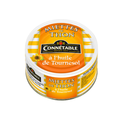 Picture of Miettes de thon à l'huile de tournesol - Connétable - 80g