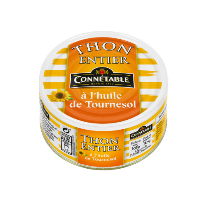 Picture of THON ENTIER à l'huile de tournesol - Connétable - 160g