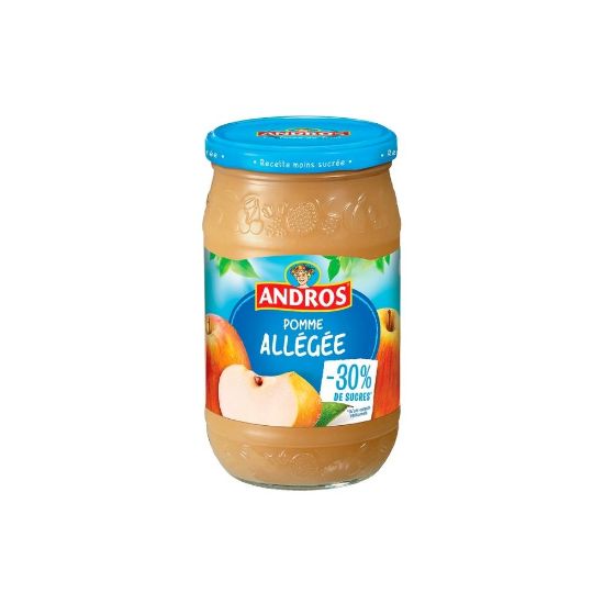 Image de Compote dessert fruitier allégé Pomme - Andros - 730g