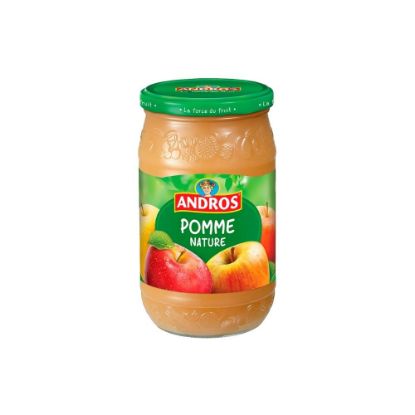 Image de Compote dessert fruitier Pomme nature - Andros - 750g
