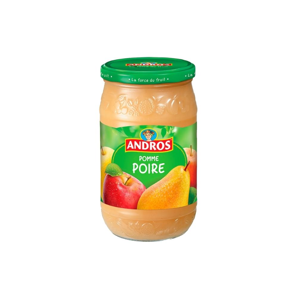 Compote dessert fruitier Pomme Poire Andros 750g ChezVous.re Shopping et Courses en