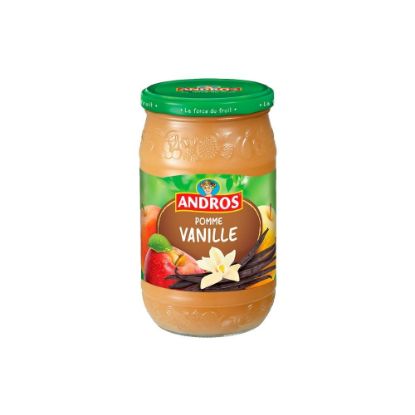 Image de Compote dessert fruitier Pomme Vanille - Andros - 750g