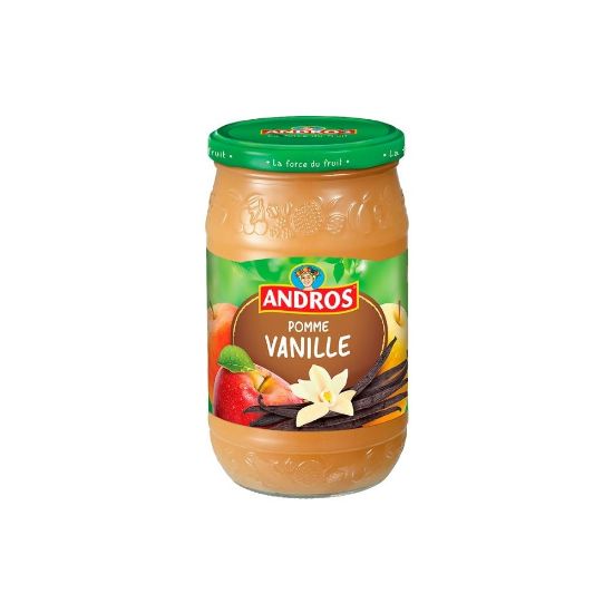 Compote dessert fruitier Pomme Vanille - Andros - 750g