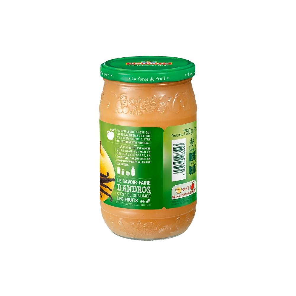 Compote dessert fruitier Pomme Vanille Andros 750g ChezVous.re