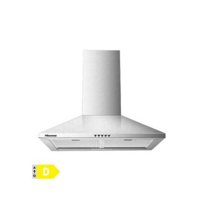 Picture of Hotte pyramide 60cm 300m3/h filtre à charbon Hisense HHO60TASS - inox