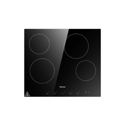Image de Plaque de cuisson vitrocéramique encastrable 60cm 4 foyers 6000W Hisense HHU60CEEC -verre noir