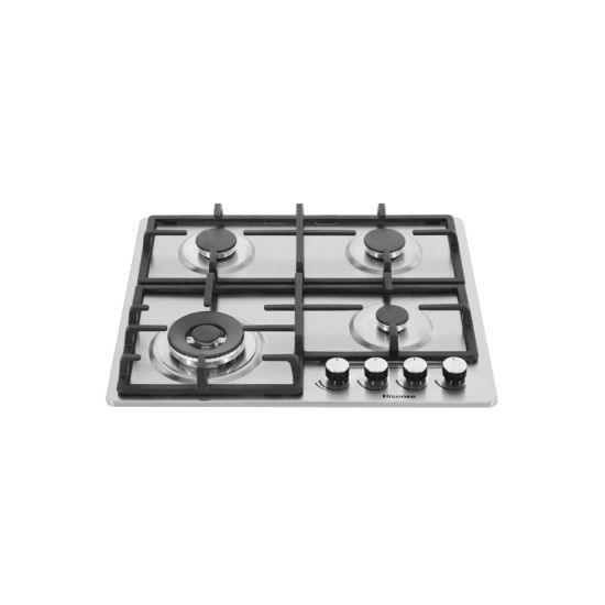 Picture of Plaque de cuisson gaz encastrable 60cm 4 foyers 8060W Hisense HHU60GAGR - inox