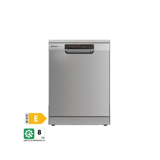 Image de Lave-vaisselle Brava Pose Libre, 15 couverts, 60cm - Candy CDPN 2D522PX/E - inox