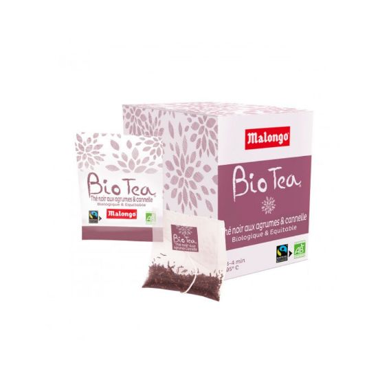 Picture of Thé noir aux Agrumes et Cannelle Bio - Malongo - 25 sachets