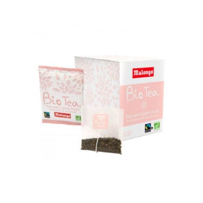 Picture of Thé vert au Litchi et Poire Bio - Malongo - 25 sachets