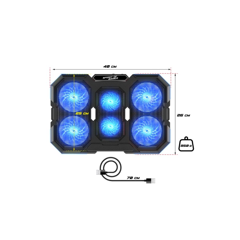 Refroidisseur PC portable SOG AIBLADE 700 RGB | ChezVous.re - Faites ...