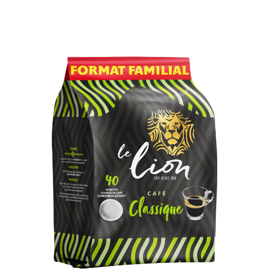 Picture of Sachet Café LE LION Classique 100% Arabica 7g x 40 dosettes compatibles Senseo