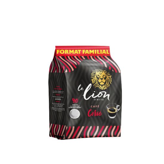 Image de Sachet de Dosettes de café LE LION Corsé 7g x 40 - Compatibles Senseo