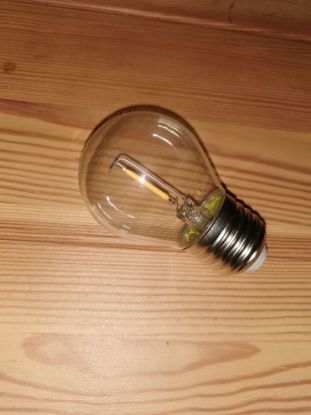 Image de AMPOULE TRANSPARENTE LED 1.3Watt E27 BLANC CHAUD