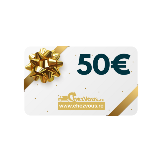 E-carte cadeau ChezVous.re 50 Euros