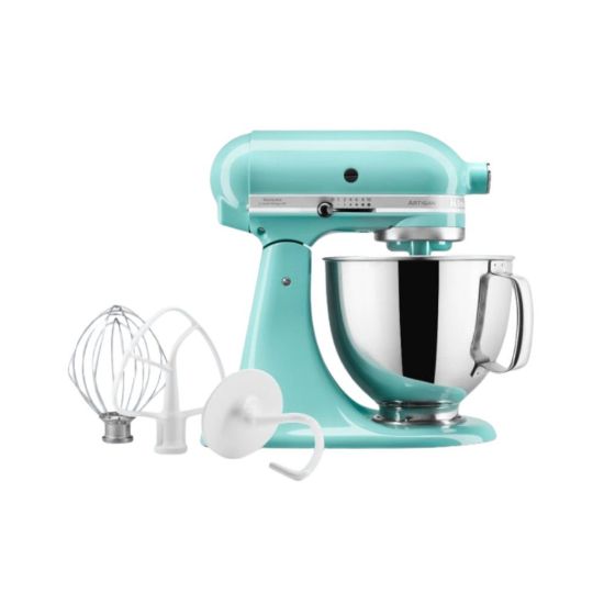 Robot pâtissier à tête inclinable 4,8L - Kitchenaid Artisan - bleu ...