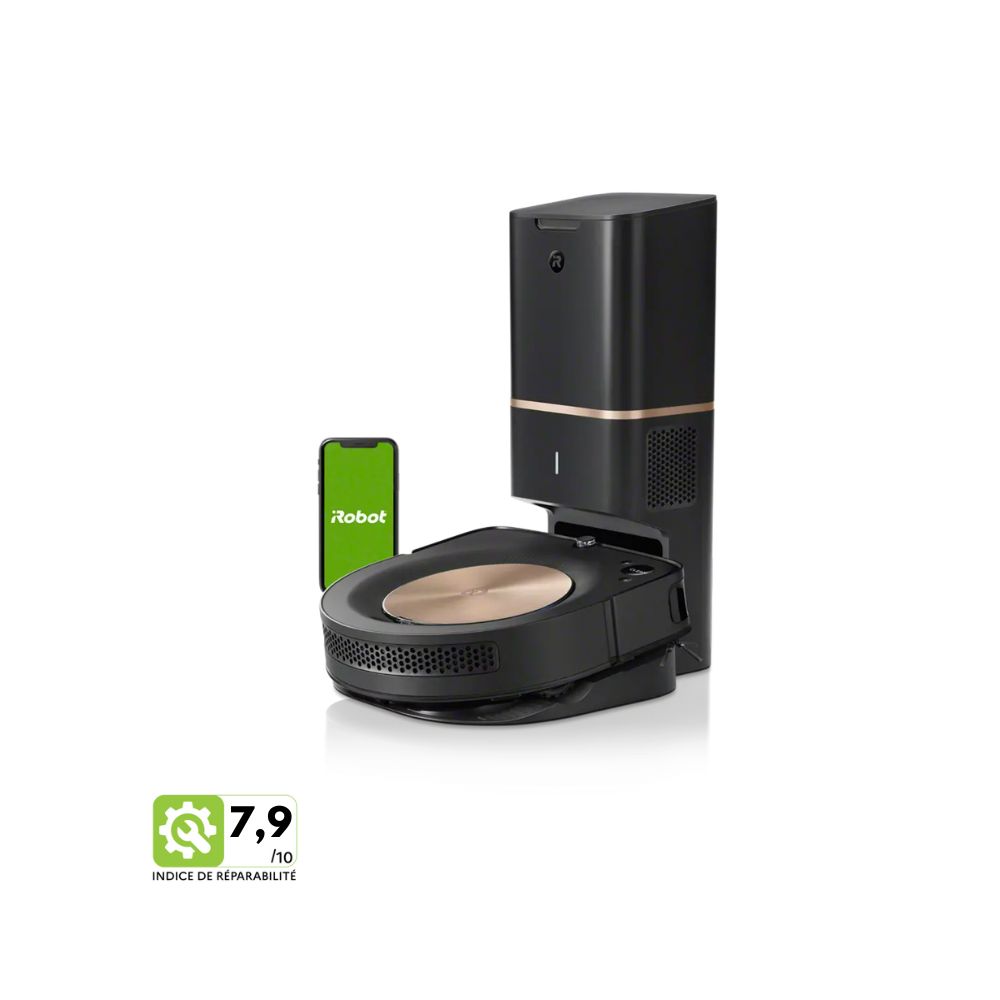 Aspirateur Robot IRobot Roomba I7+ (i7556) Connecté – Station D’autovidage Incluse – 2 Brosses Rotatives, Compatible Alexa