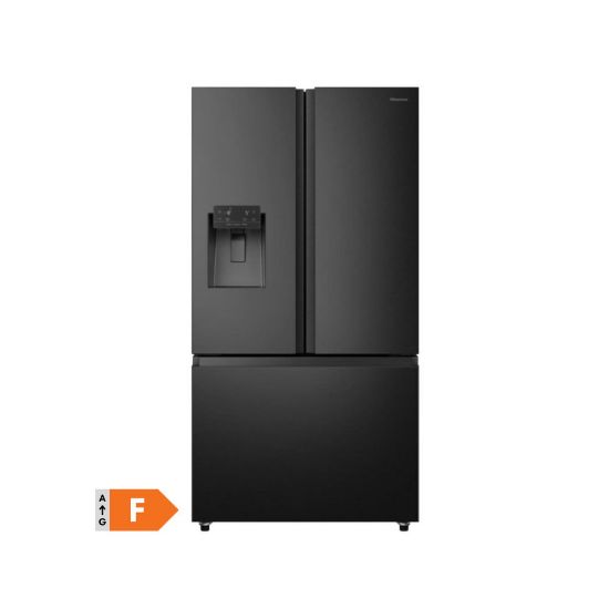 Picture of Réfrigérateur multiporte 612L NoFrost avec distributeur d'eau et glaçons - Hisense RF793N4SAFE - noir