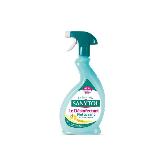 Picture of Pistolet désinfectant nettoyant multi-usages Citron - Sanytol - 500ml