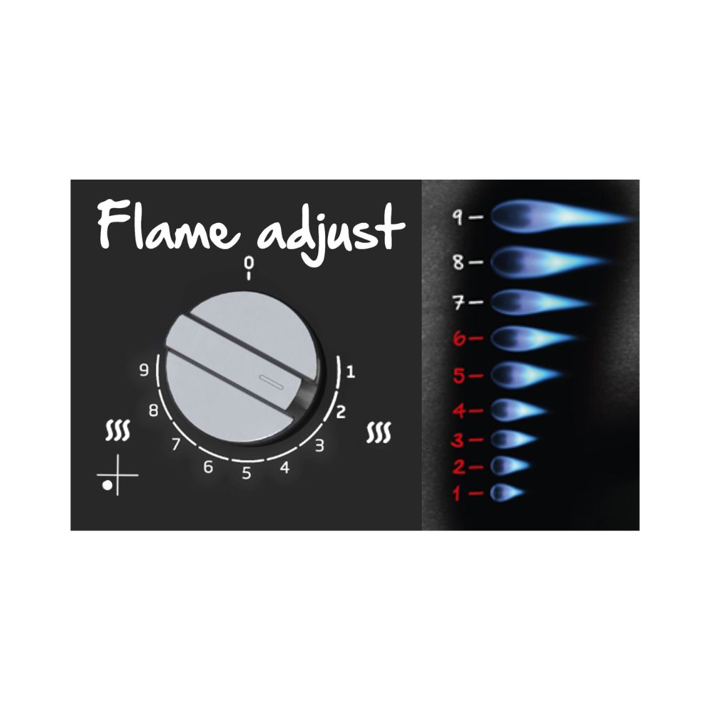 ELECTROLUX KGG6407K Plaque de cuisson gaz - 4 foyers - L 59 x P 51 cm