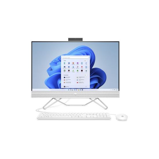 Image de Ordinateur de bureau PC HP AiO 27-cb1001nf 27 FHD i7-1255U 16Go/1To Iris X W11 - Blanc
