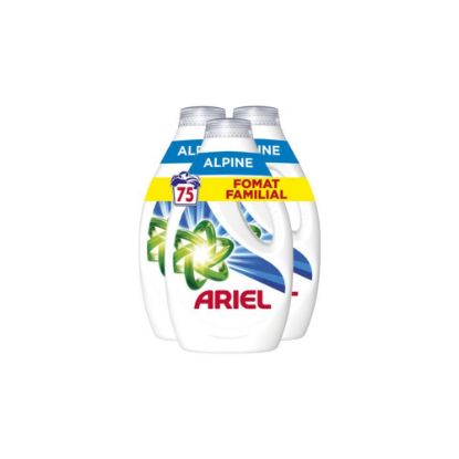 Image de Lessive liquide ARIEL Alpine 3 x 1,25L, 75 lavages