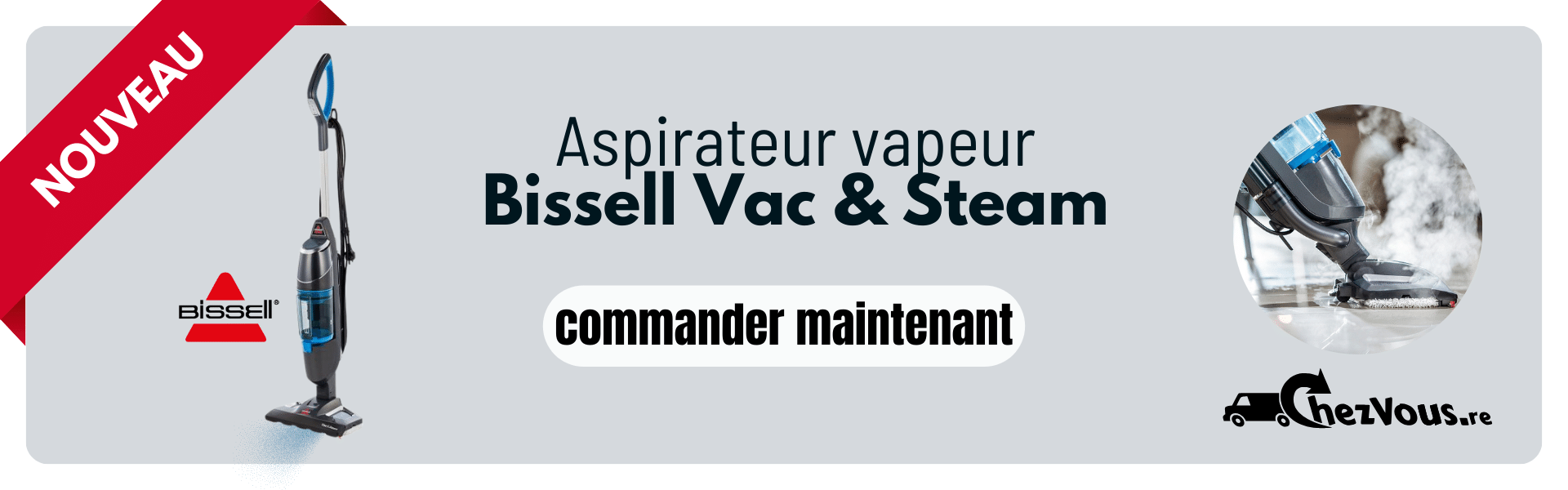 BISSELL Aspirateur Vapeur Vac & Steam 1977N - 1600 Watts