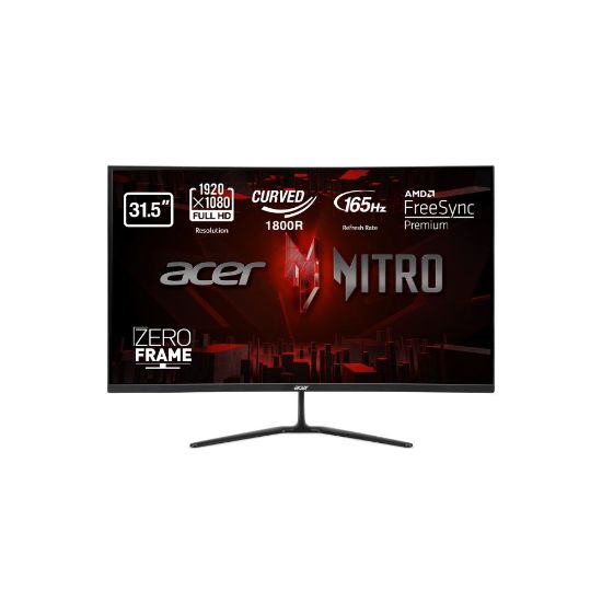 Picture of Ecran ordinateur gaming LED incurvé 32" Acer Nitro ED0 ED320QR P, 80 cm (31.5"), 1920 x 1080 pixels, Full HD, LED, 5 ms, Noir