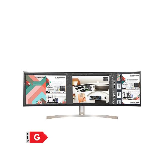 Image de Moniteur incurvé LED IPS 32/9ème | 49'' (124 cm) | Résolution Dual QHD 5120 x 1440 - LG 49WL95CP-W