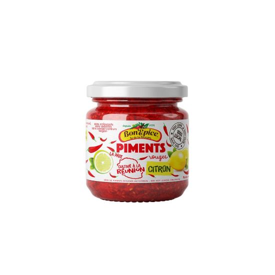 Image de Piment la pâte rouge au citron - Bon'Epice - 180g