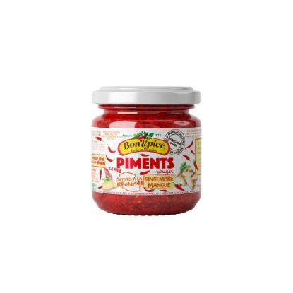 Picture of Piment la pâte rouge au gingembre mangue - Bon'Epice - 180g
