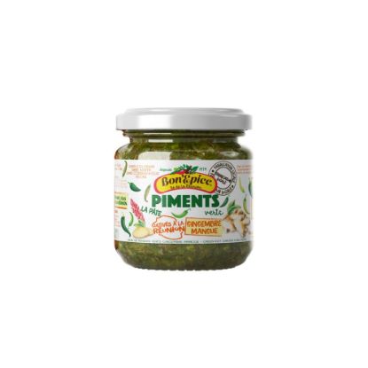 Picture of Piment la pâte vert au gingembre mangue - Bon'Epice - 180g