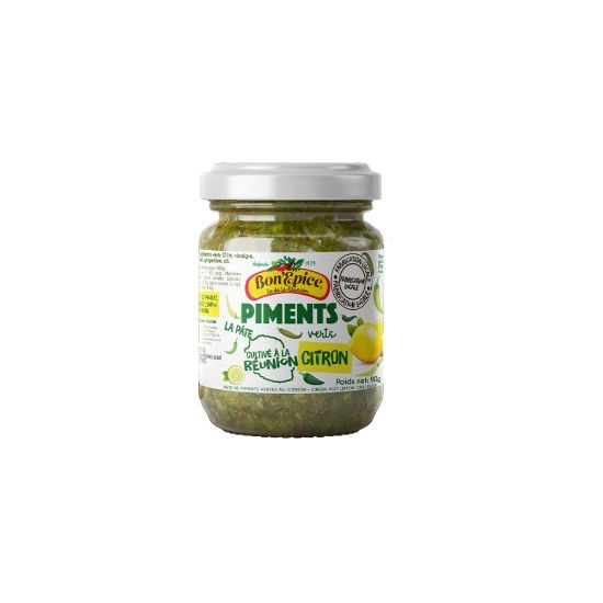 Image de Piment la pâte vert au citron - Bon'Epice - 90g