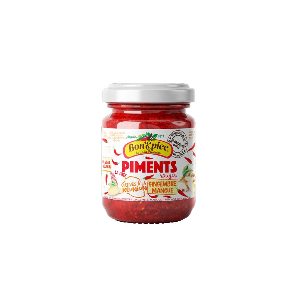 Piment la pâte rouge au gingembre mangue - Bon'Epice - 90g | ChezVous ...