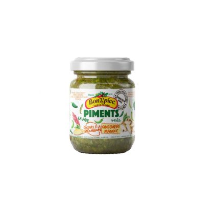 Picture of Piment la pâte vert au gingembre mangue - Bon'Epice - 90g