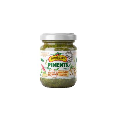 Image de Piment la pâte vert au gingembre mangue - Bon'Epice - 90g