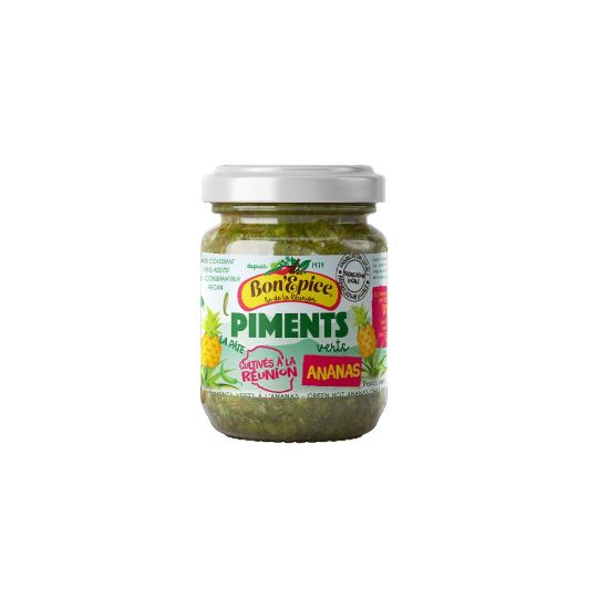 Image de Piment la pâte vert à l'ananas - Bon'Epice - 90g