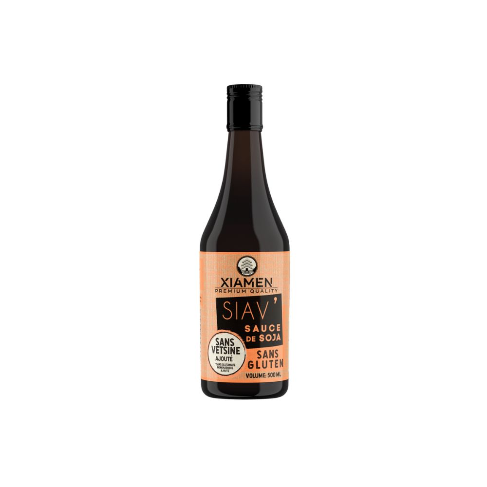 Sauce soja premium sans gluten sans vetsine - Xiamen - 500ml    - Shopping et Courses en ligne, livrés à domicile ou au bureau, 7j/7 à la  Réunion