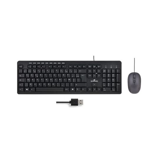 Image de Pack clavier + souris filaire multimédia - Bluestork Media First 2 - noir