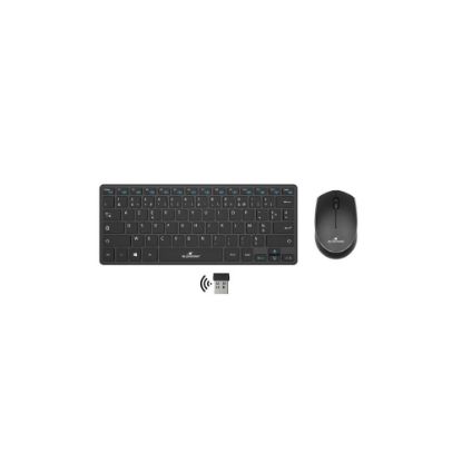 Image de Pack clavier + souris sans fil mini - Bluestork Mini - noir