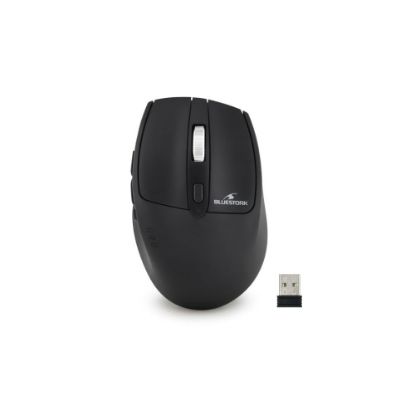 Image de Souris sans fil rechargeable Soft Touch - Bluestork Mouse Pro R2 - noir