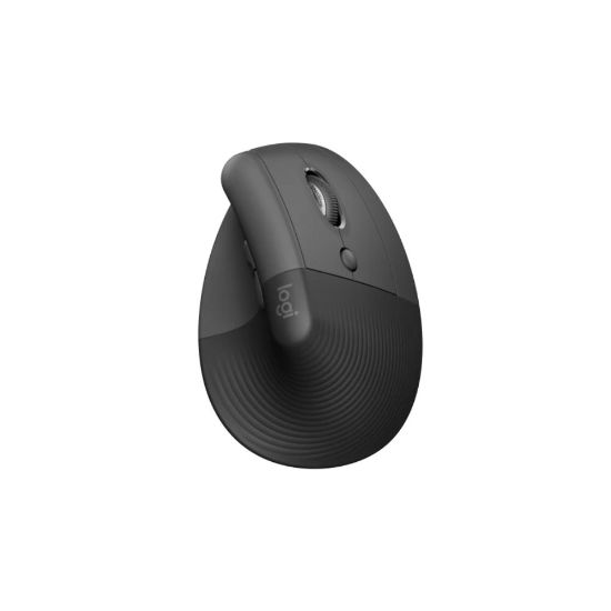 Souris sans fil ergonomique verticale - Logitech Lift for Business - noir    - Shopping et Courses en ligne, livrés à domicile ou au bureau,  7j/7 à la Réunion