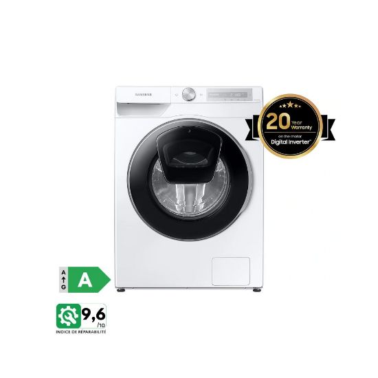 Lave-linge hublot 9kg 1400tr/min AddWash™, Vapeur, Connecté - Samsung  WW90T654DLH