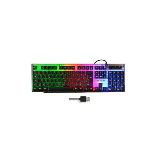 Clavier gaming filaire lumineux RGB USB - The G-Lab Keyz Neon    - Shopping et Courses en ligne, livrés à domicile ou au bureau, 7j/7 à la  Réunion