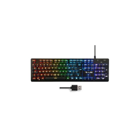 Clavier gaming lumineux RGB USB - The G-Lab Keyz Platinium   -  Shopping et Courses en ligne, livrés à domicile ou au bureau, 7j/7 à la  Réunion