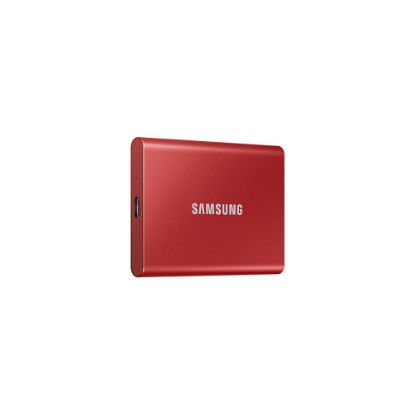 Image de Disque dur externe portable SSD 2To USB 3.2 - Samsung T7 (Rouge)