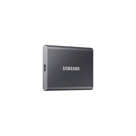 Disque dur externe portable SSD 500Go USB 3.2 - Samsung T7 (Gris)    - Shopping et Courses en ligne, livrés à domicile ou au bureau,  7j/7 à la Réunion