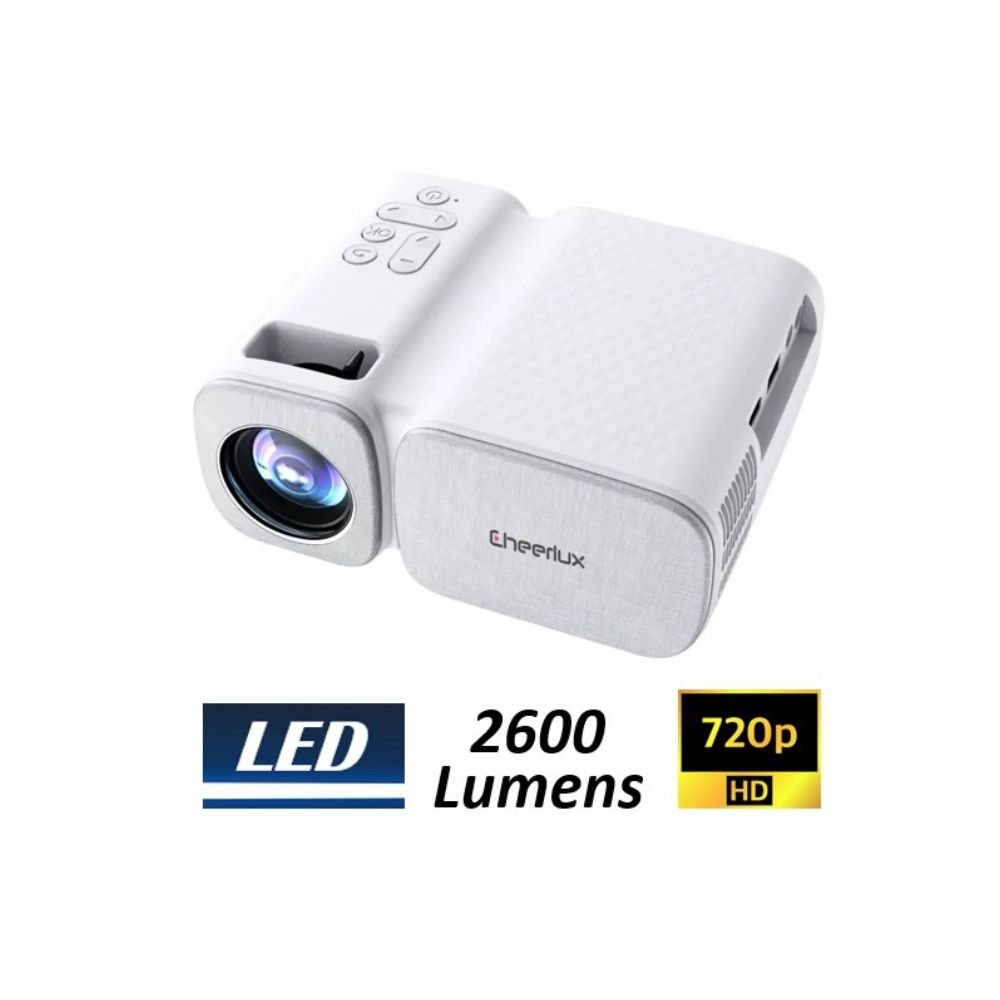 Mini VidéoProjecteur LED HD 2600 lumens - CHEERLUX C11 | ChezVous.re ...