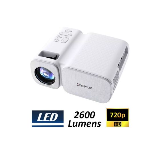 Image de Mini VidéoProjecteur LED HD 2600 lumens - CHEERLUX C11